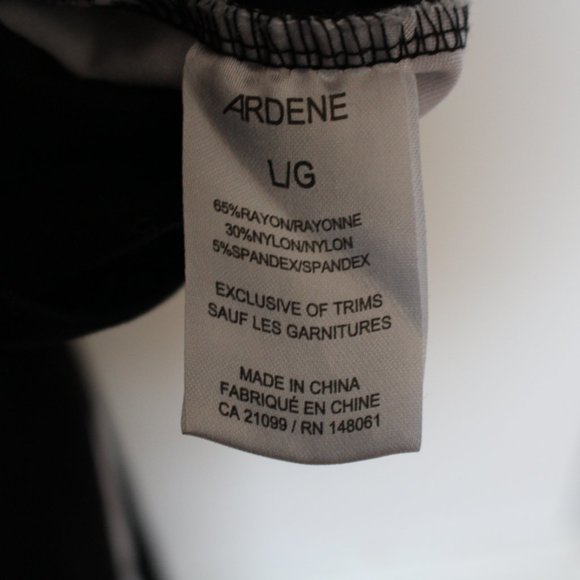 Black Leggings with White Stripe - Picture 6 of 6